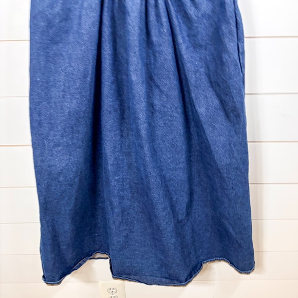 Urban Outfitters Danny Plunging Button Down Denim Overall Dress, EUC, Size XL - Picture 9 of 11